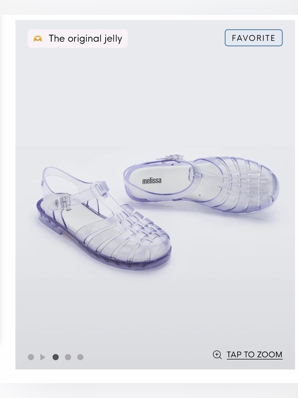 Melissa Possession Transparent Jelly Fisherman Sandals